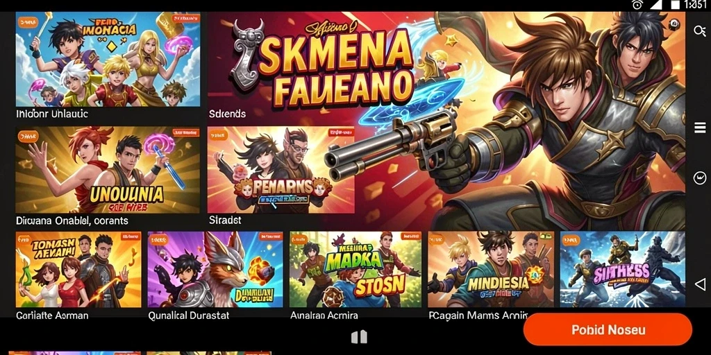 Screenshot menampilkan berbagai mode permainan yang tersedia.