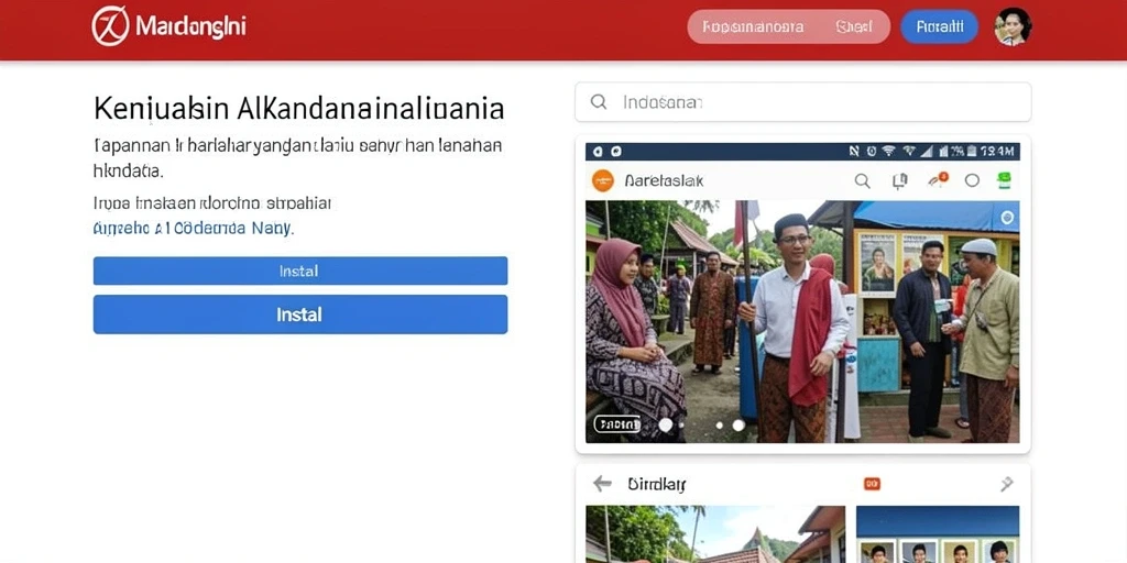 Tampilan awal aplikasi BACAN4D yang menarik.