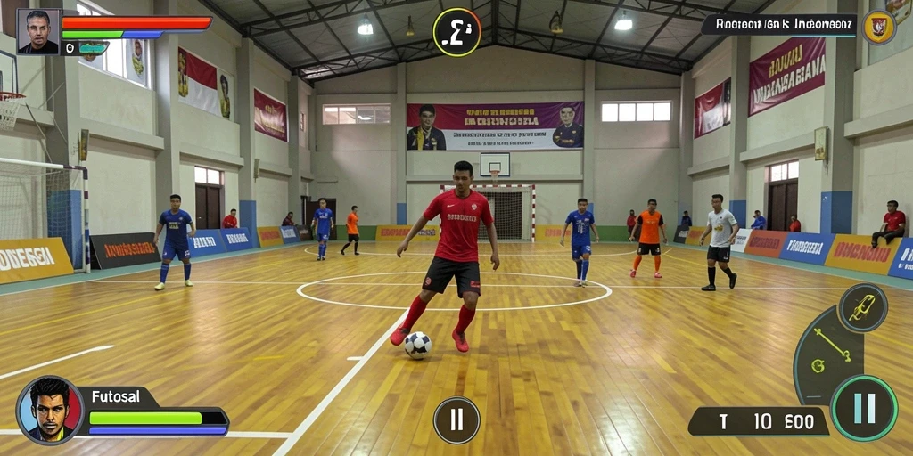 Tampilan antarmuka permainan yang menarik.