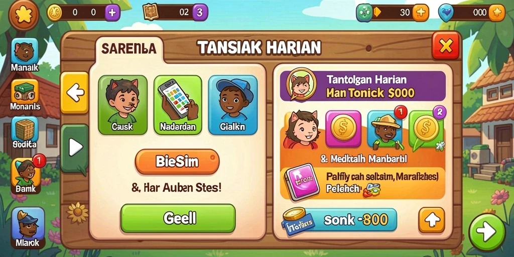 Tampilan antarmuka yang menarik dan mudah digunakan.