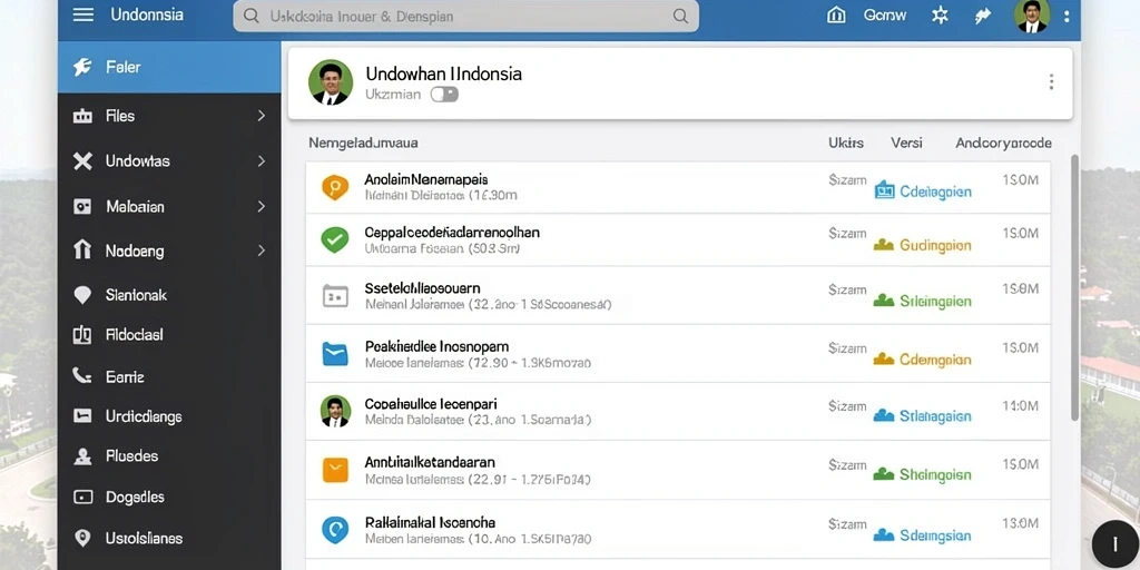 Tampilan antarmuka yang intuitif dan mudah digunakan.