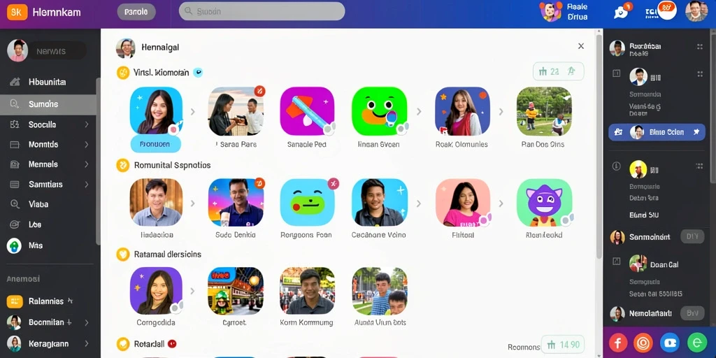 Tampilan antarmuka aplikasi yang intuitif.