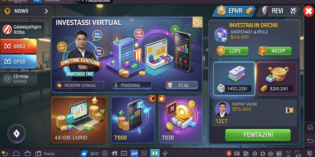 Tampilan menu utama MC777 yang menarik.