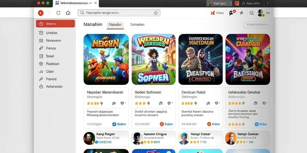 Screenshot aplikasi yang menampilkan karakter pengantin.