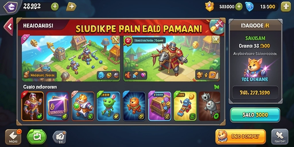 Tangkapan layar menampilkan antarmuka permainan yang intuitif.