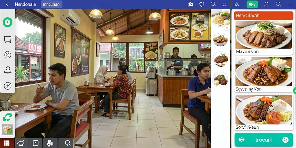 Gambar menunjukkan suasana bermain yang seru.