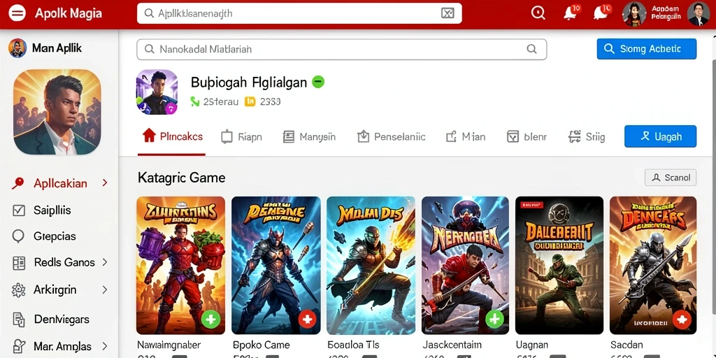 Screenshot menunjukkan karakter utama dalam aksi hebat.
