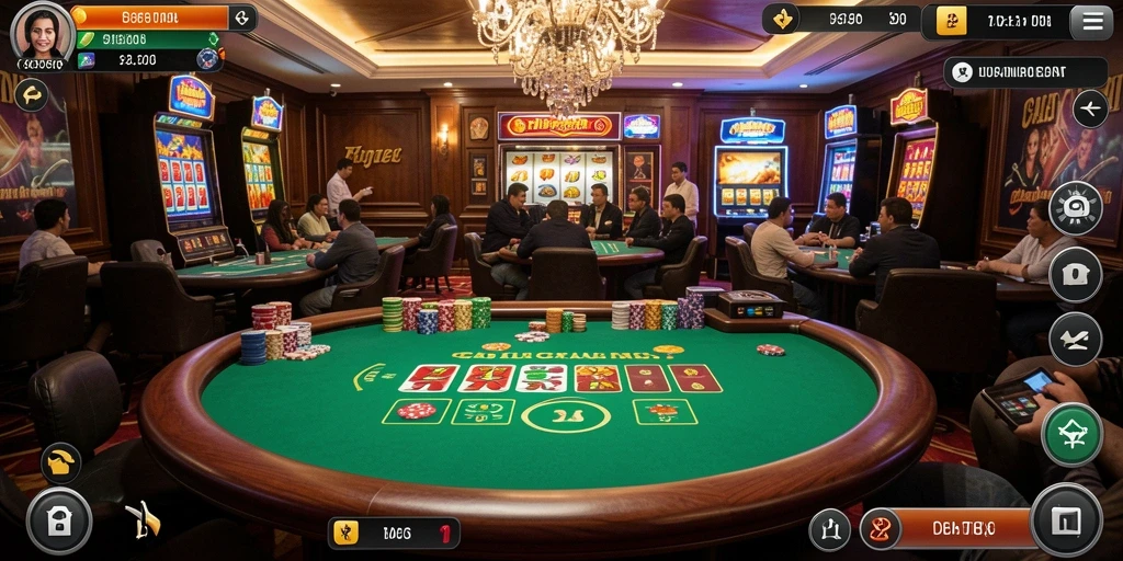 Screenshot aplikasi VEGAS338 dengan tampilan permainan yang menarik.