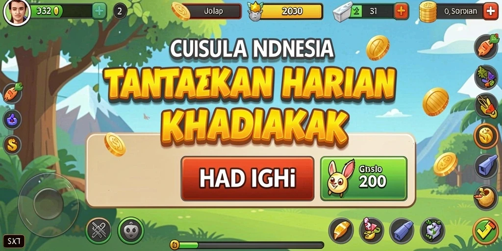 Tampilan antarmuka WAJAN4D yang mudah digunakan.