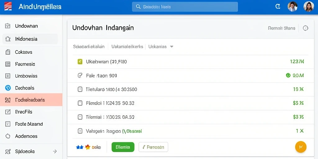 Tampilan antarmuka yang modern dan menarik.